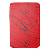 Rot und Grau abstrakt Badematte (Vorderseite Vertikal)