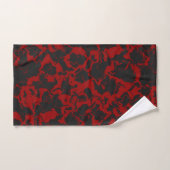 Rot und Grau Badhandtuch Set (Handtuch)