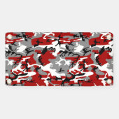 Rot und Grau Camouflage, Militär, Armee Banner (Horizontal)