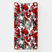 Rot und Grau Camouflage, Militär, Armee Banner (Vertikal)