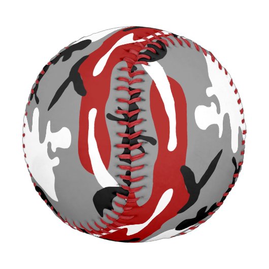 Rot und Grau Camouflage, Militär, Armee Baseball (Schrägansicht)