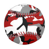 Rot und Grau Camouflage, Militär, Armee Baseball (Vorderseite)
