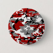 Rot und Grau Camouflage, Militär, Armee Button (Vorderseite)