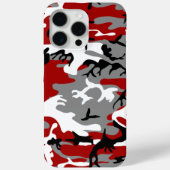 Rot und Grau Camouflage, Militär, Armee Case-Mate iPhone Hülle (Rückseite)