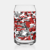 Rot und Grau Camouflage, Militär, Armee Dosenglas (Vorderseite)