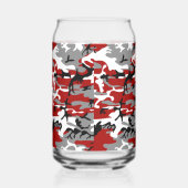 Rot und Grau Camouflage, Militär, Armee Dosenglas (Rechts)