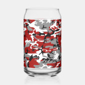 Rot und Grau Camouflage, Militär, Armee Dosenglas (Links)