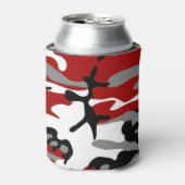 Rot und Grau Camouflage, Militär, Armee Dosenkühler (Kanne Vorderseite)