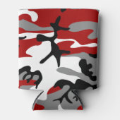 Rot und Grau Camouflage, Militär, Armee Dosenkühler (Vorderseite)