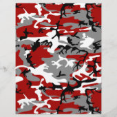 Rot und Grau Camouflage, Militär, Armee Flyer (Hinten)