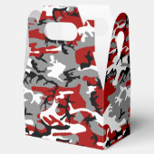 Rot und Grau Camouflage, Militär, Armee Geschenkschachtel (Geöffnet)