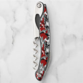 Rot und Grau Camouflage, Militär, Armee Kellnermesser (Vorderseite)