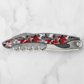 Rot und Grau Camouflage, Militär, Armee Kellnermesser (Rückseite)