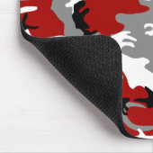 Rot und Grau Camouflage, Militär, Armee Mousepad (Ecke)