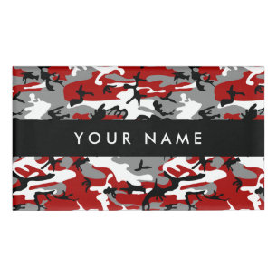 Rot und Grau Camouflage, Militär, Armee Namenschild