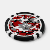 Rot und Grau Camouflage, Militär, Armee Pokerchips (Einzeln)