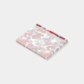 Rot und Grau Camouflage, Militär, Armee Post-it Klebezettel (angewinkelt)