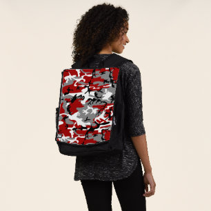 Rot und Grau Camouflage, Militär, Armee Rucksack