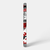 Rot und Grau Camouflage, Militär, Armee Samsung Galaxy Hülle (Linke Seite)