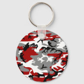 Rot und Grau Camouflage, Militär, Armee Schlüsselanhänger (Vorderseite)