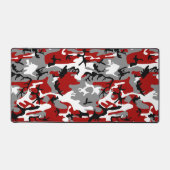 Rot und Grau Camouflage, Militär, Armee Schreibtischunterlage (Vorderseite)