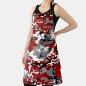 Rot und Grau Camouflage, Militär, Armee Schürze (InSitu)