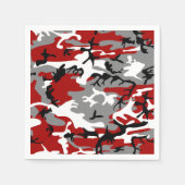 Rot und Grau Camouflage, Militär, Armee Serviette (Vorderseite)