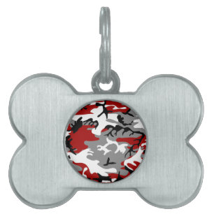 Rot und Grau Camouflage, Militär, Armee Tiermarke