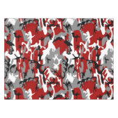 Rot und Grau Camouflage, Militär, Armee Tischdecke (Vorderseite (Horizontal))