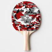 Rot und Grau Camouflage, Militär, Armee Tischtennis Schläger (Vorderseite)