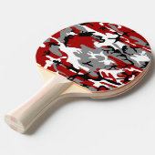 Rot und Grau Camouflage, Militär, Armee Tischtennis Schläger (Vorderseite)