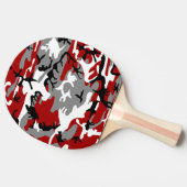 Rot und Grau Camouflage, Militär, Armee Tischtennis Schläger (Seitenansicht)