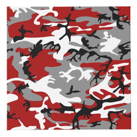 Rot und Grau Camouflage, Militär, Armee Würfel (Rechts)