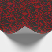 Rot und Grau Geschenkpapier (Ecke)