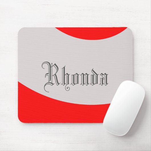 Rot und Grau Mousepad (Mit Mouse)