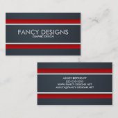 Rot und Grau Visitenkarte (Vorne/Hinten)