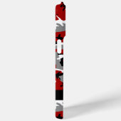 Rot und Gray Camouflage Ihr Name personalisieren Case-Mate iPhone Hülle (Rückseite / Rechts)