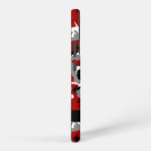 Rot und Gray Camouflage Ihr Name personalisieren Samsung Galaxy Hülle (Rechte Seite)