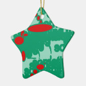 Rot und Grün 1123 abstrakte Kunst Keramikornament (Links)