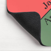 Rot und Grün 45 Grad Minimalist Mousepad (Ecke)
