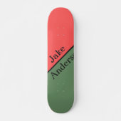 Rot und Grün 45 Grad Minimalist Skateboard (Vorne)