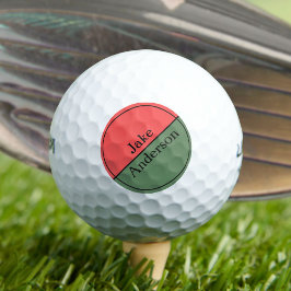 Rot und Grün 45 Grad Minimalistisch Golfball