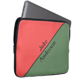 Rot und Grün 45 Grad Minimalistisch Laptopschutzhülle (Vorne Rechts)