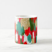 Rot und grün abstrakt kaffeetasse (Mittel)