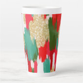 Rot und grün abstrakt milchtasse (Vorderseite)