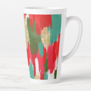 Rot und grün abstrakt milchtasse