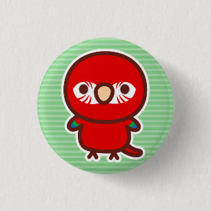 Rot-und-Grün-Ara Button