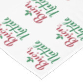Rot und Grün Buon Natale Küche Esstisch Tischdecke (Schrägansicht)