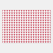 Rot und Grün Dreiecksmuster Weihnachten Geschenkpapier Set (Vorderseite 3)