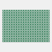 Rot und Grün Dreiecksmuster Weihnachten Geschenkpapier Set (Vorderseite 2)